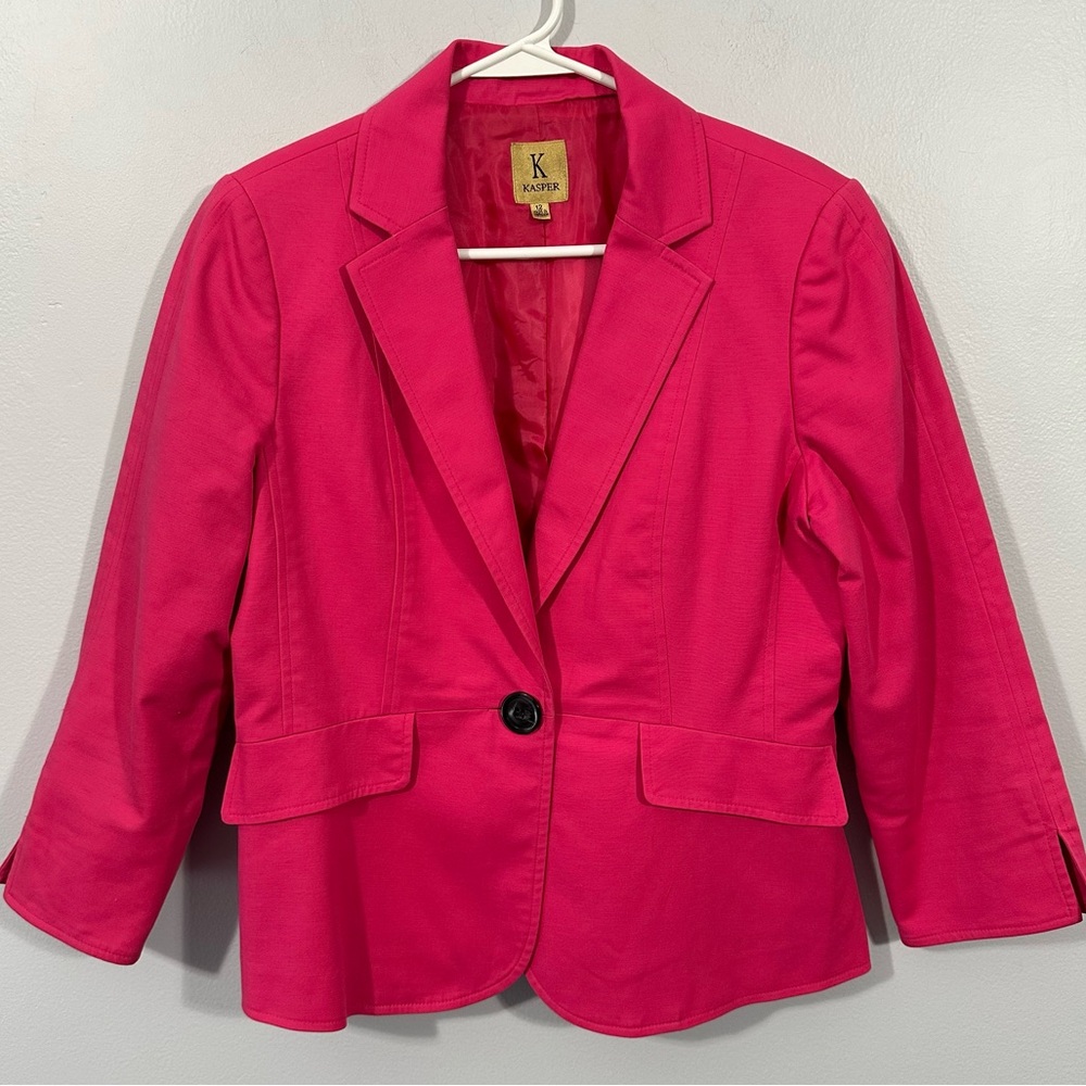Kasper Vibrant Pink Blazer Size XL